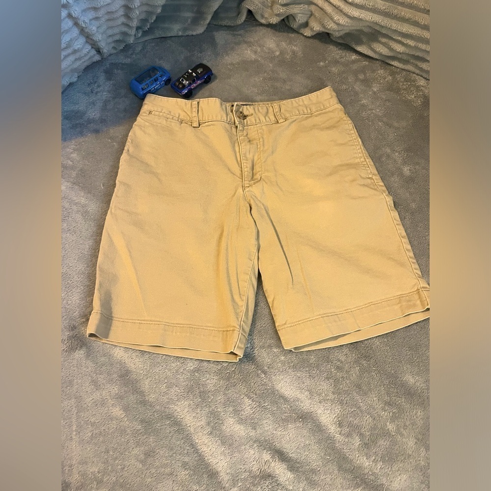 Polo Ralph Lauren Boys Khaki Shorts Ran Shorts Size 10 Chino Shorts Straight Fit